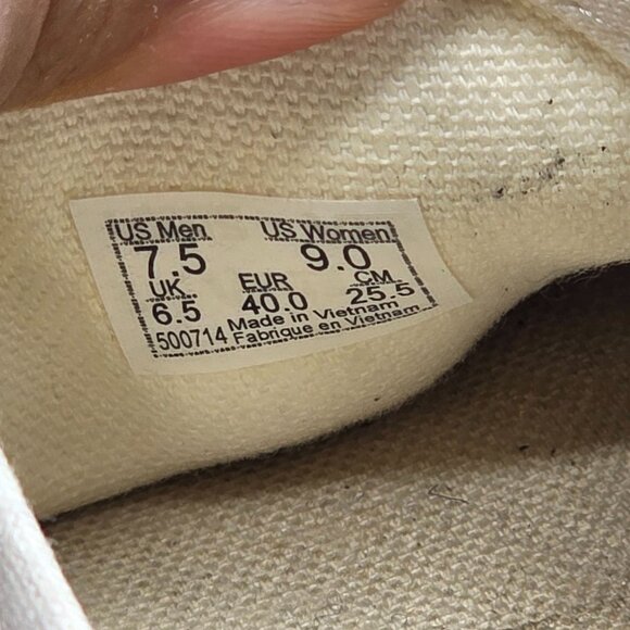 Vans EcoCush Womens Size 9 White Canvas Sneakers Floral Embroidery Casual - Picture 7 of 13